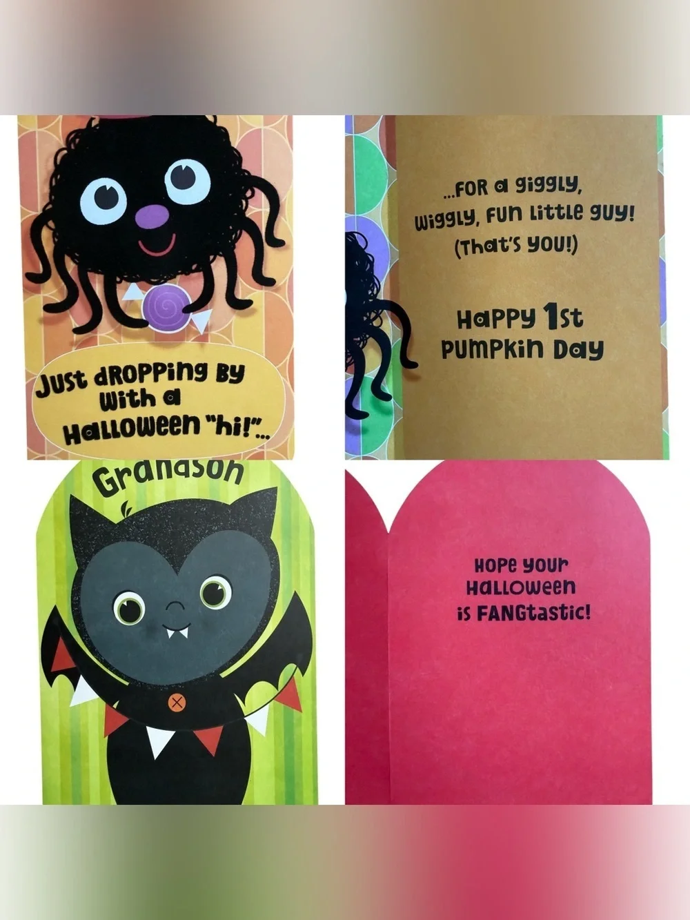 🫶🏻 9 Halloween Cards & Envelopes plus Stickers